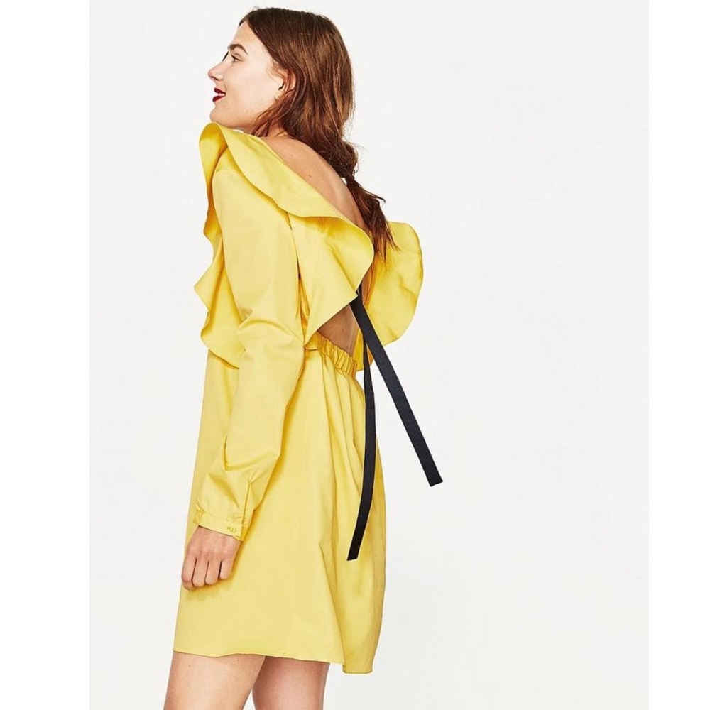 Zara ruffle dress